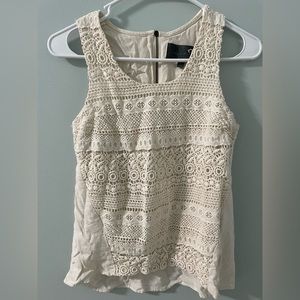 Anthropologie Sunday in Brooklyn cream top